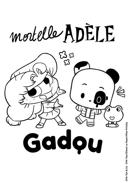 Coloriage GADOU & Mortelle Adèle